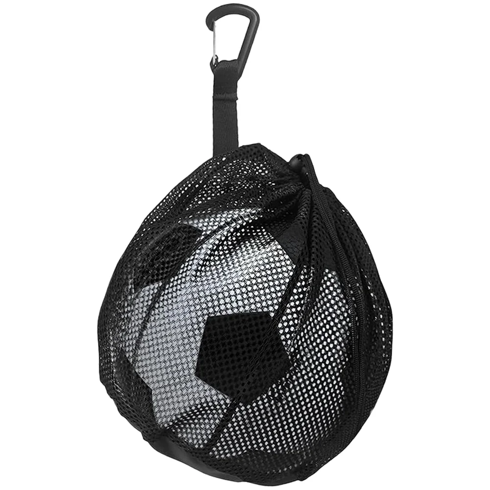 

Polyester Mesh Drawstring Sports Bag 16L for Basketball Volleyball with Hanging Hook and Ventilated Construction for Airflow
