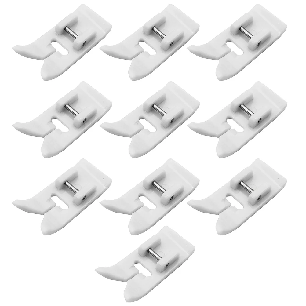

10Pcs Non-Stick Durable Sewing Machine Presser Foot Lightweight Easy Install for Quilting Patchwork Mending Durable Presser Foot