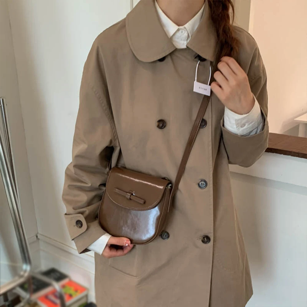 حقيبة متخصصة عالية الجودة بلون القهوة، طراز جديد عصري، حقيبة كروس متعددة الاستخدامات، حقيبة سرج