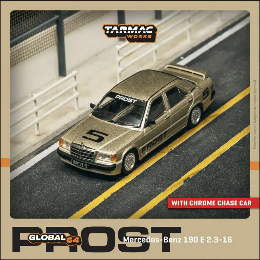 在庫あり、すぐに発送可能-tarmac-works-1-64-メルセデス・ベンツ-190-e-23-16-「セナ-プロスト」エディション-ダイキャストカーモデル（2色展開）