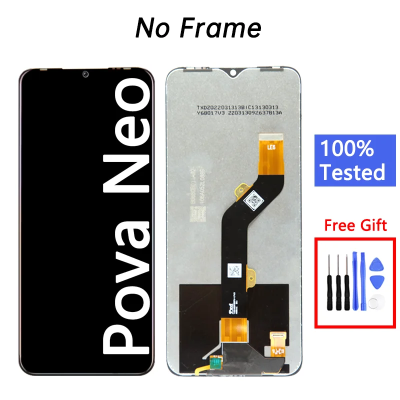 LE6 Touch Lcds Pantalla For Tecno Pova Neo Touch Screen Replacement Mobile Phone Lcds For Tecno LE6H Lcds Display