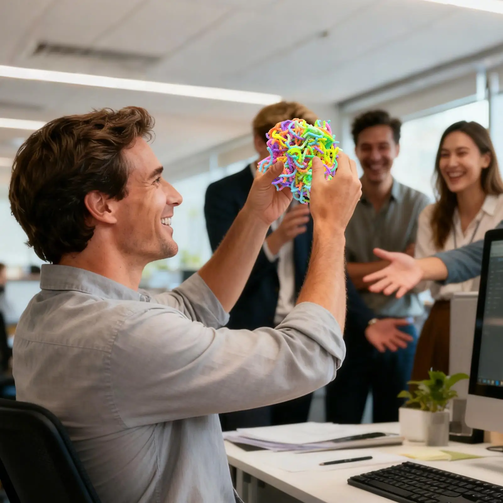 장난감 움직이는 가짜 감각 게임 50g 무서운 재미있는 작은 피젯 장난감 가정 학교 사무실 일상 여행 비행기 파티용
