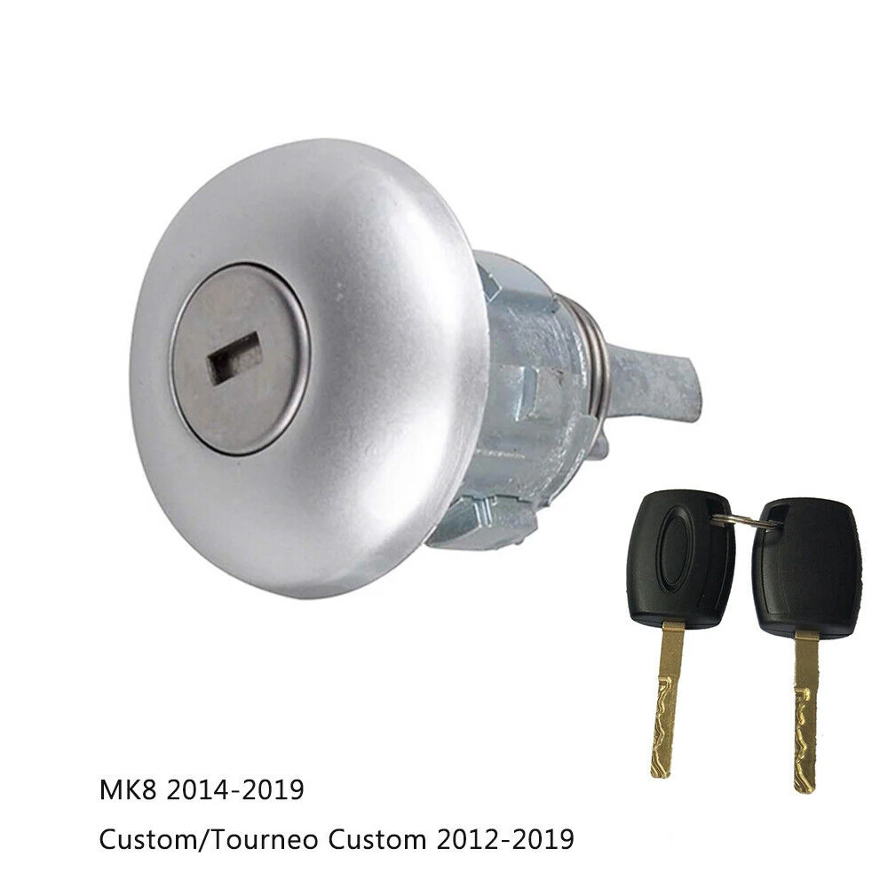 اسطوانة قفل الباب الأمامي مع مفتاحين لفورد ترانزيت MK8 /فورد ترانزيت مخصص 1781417 1926219-T61C #2