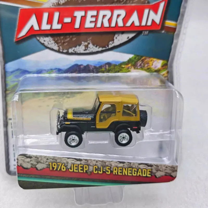 Greenlight 1/64 Scale All-Terrain Series 16-1976 Jeep‘s CJ-5 Renegade Alloy Car Model Boy Gift Toys