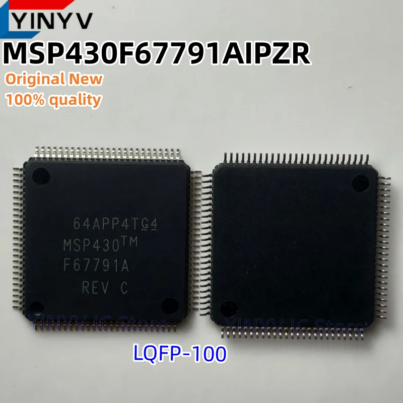 Free shipping 1-5Pcs MSP430F67791AIPZR MSP430F67791A LQFP100 MSP430F67791AREV MCU 16-bit 512KB Flash Polyphase Metering SoCs New