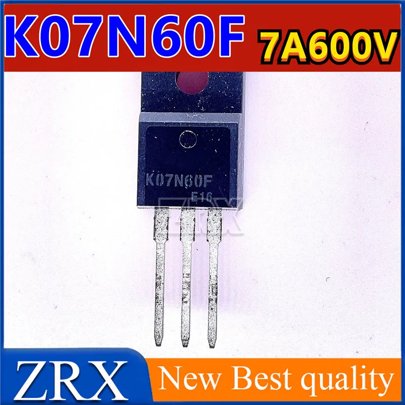 K07n60fフィールド効果トランジスタ、7n60、新品、ロットあたり5個