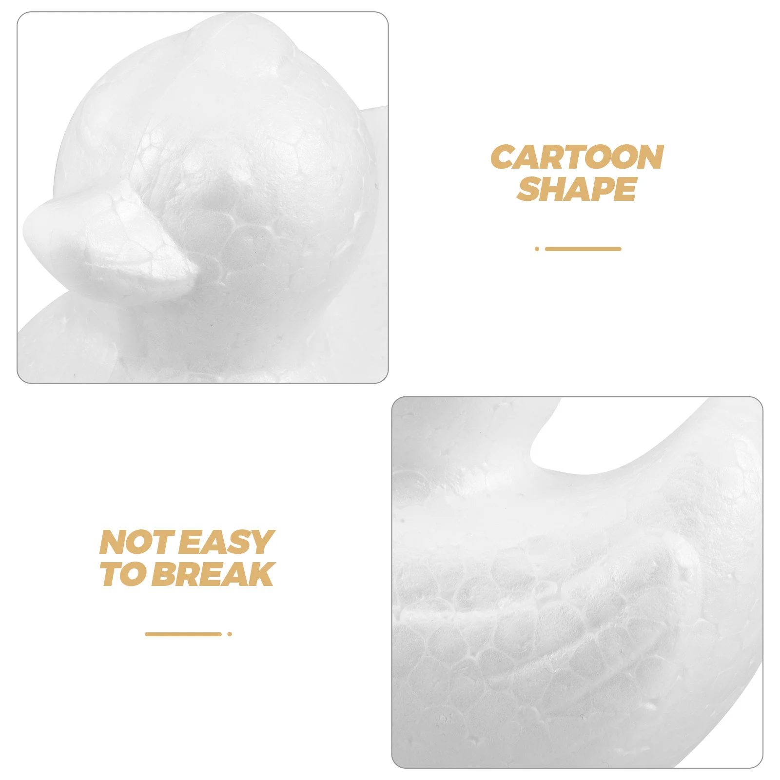 5 قطعة محاكاة بطة رغوة 9.5 سنتيمتر البوليسترين خفيفة الوزن العائمة حمام الديكور عيد الفصح الحرفية لوازم استحمام الطفل اللعب