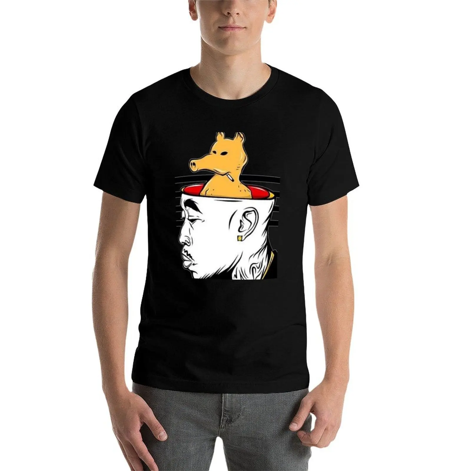 

Футболка BANDANA MADLIB GIBBS, мужские футболки для мужчин, повседневная мужская футболка, хлопковая футболка высокого качества