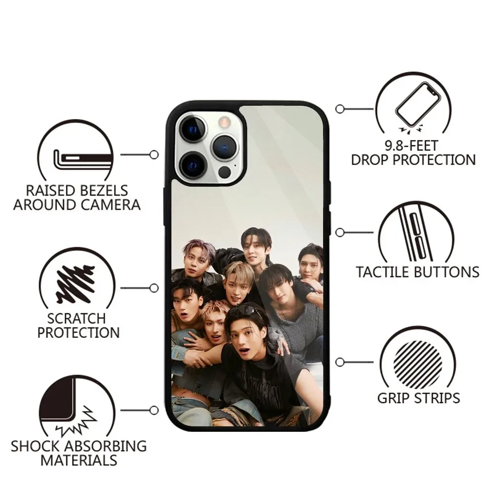 A-Ateez Kpop Work  Phone Case Strong Magnetic For IPhone 15,14,13,Pro,Max,Plus,11,12,Mini For Magsafe Wireless Charging