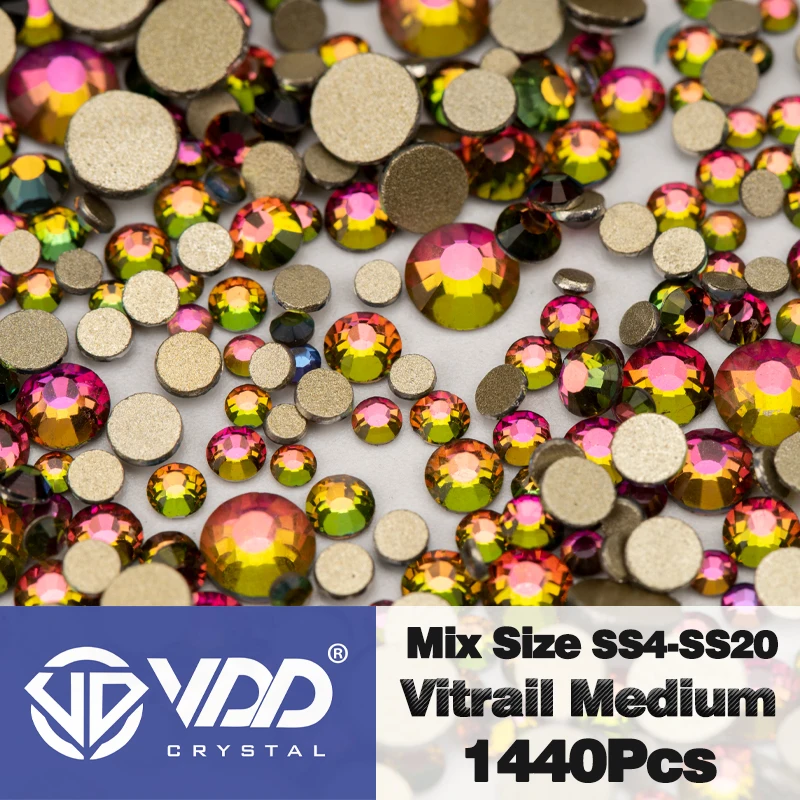 1440 Pezzi Strass Cristallo Trasparente SS20 (5mm) – Pietre Piatte In Vetro Per Decorazioni, Unghie, Cellulari E Fai Da Te