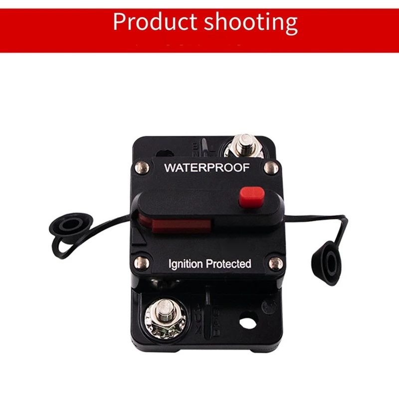 ABXH أمبير قطاع دارة فيوز إعادة تعيين 12-24 فولت تيار مستمر سيارة قارب السيارات مقاوم للماء فيوز صندوق فيوزات سيارة الصمامات