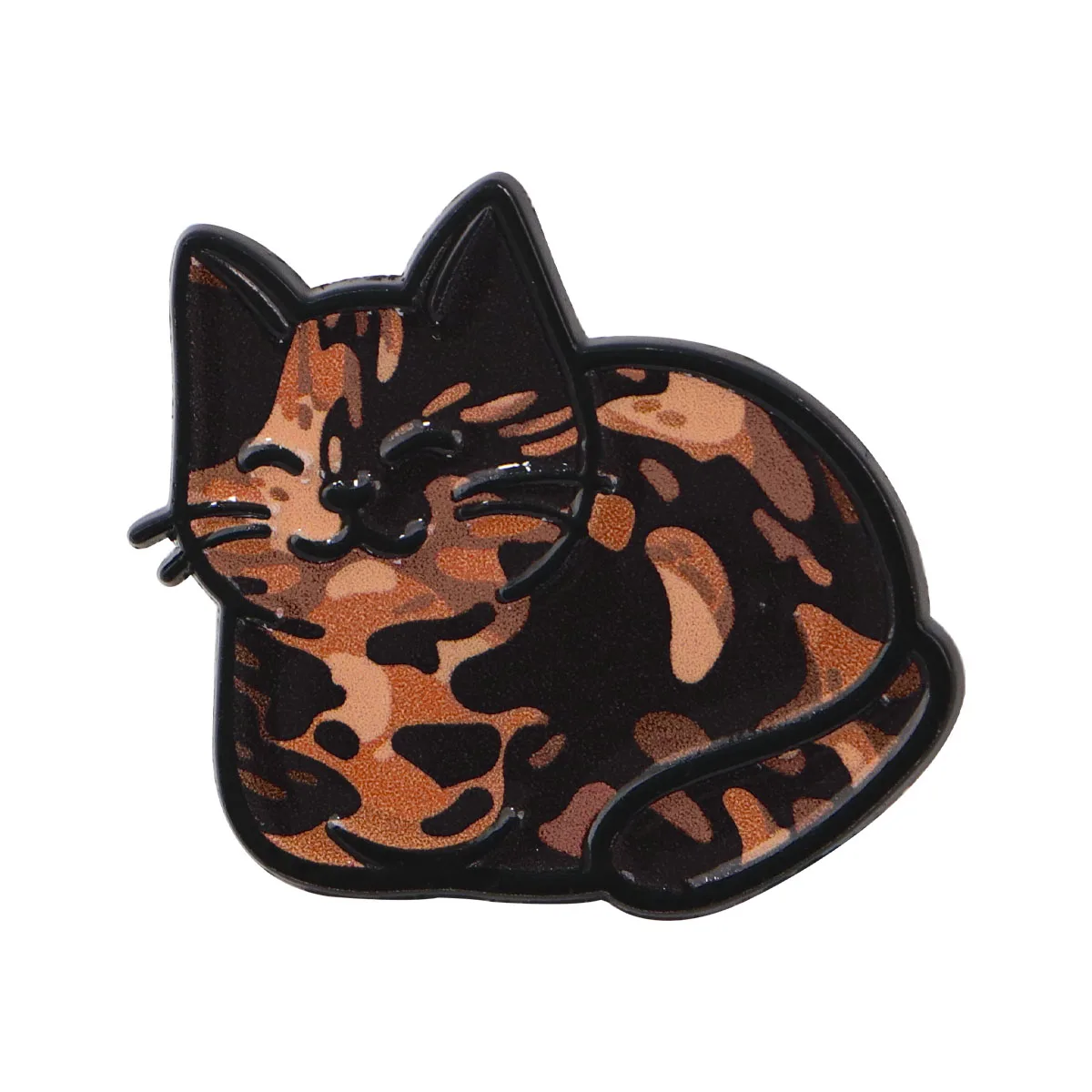 Cute Black Cats Enamel Pin image