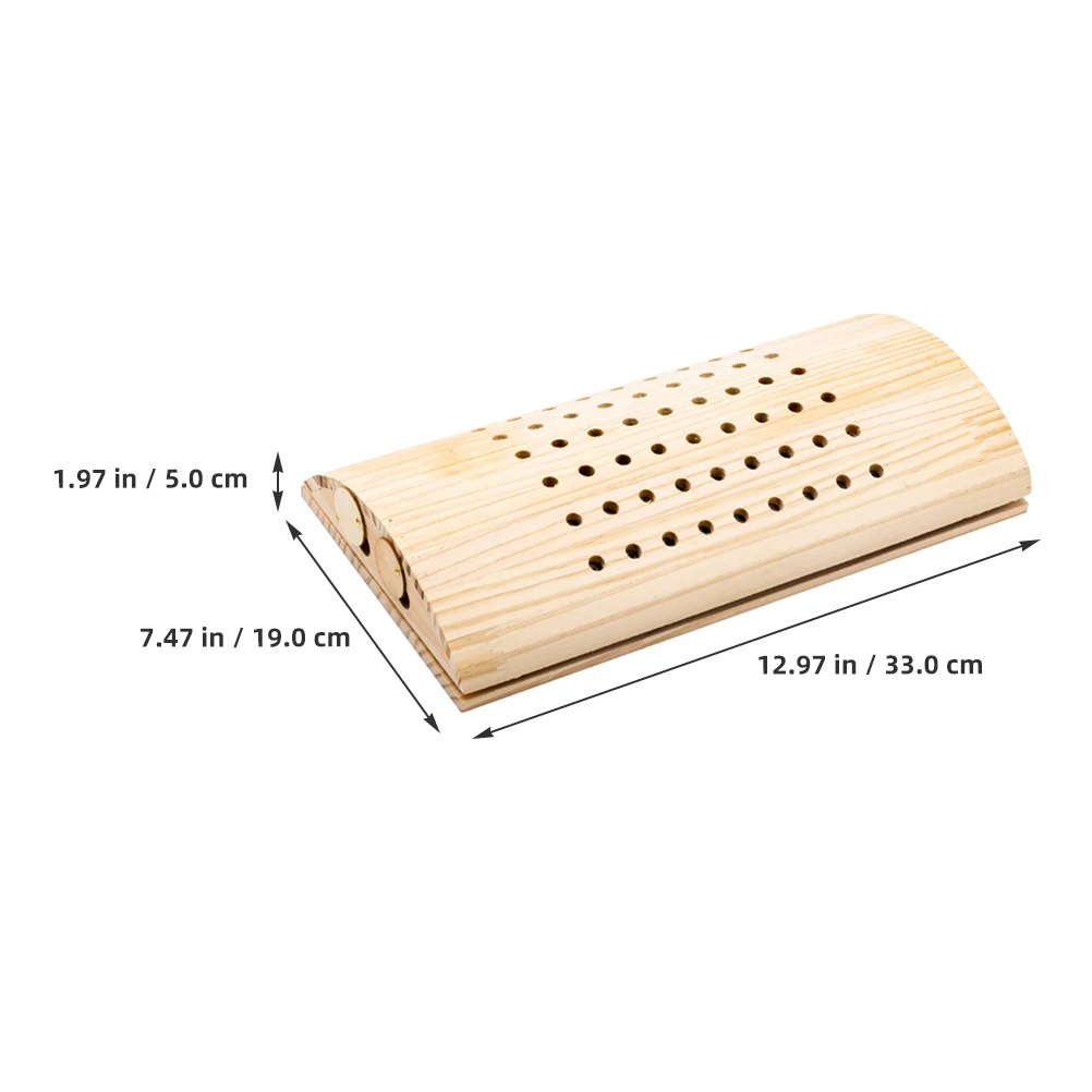 

Lumbar Pillow Moxibustion Cervical Support Wooden Design for Home Dorm Use Comfortable Daily Reusable Pain Relief Sleep Supply