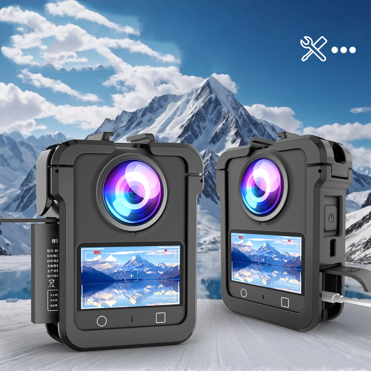 Für DJI OSMO 360 Kamera Zubehör Schutzhülle Rahmen Standard Gehäuse Hard Shell Protector Verbinden Magnet Für Dji OSMO 360 – Detail 2