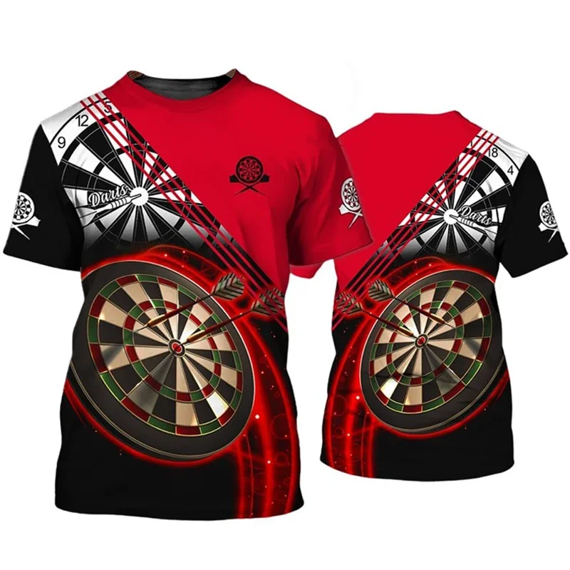 

Cool Design Dart League T Shirt for Men Sports T-shirt 3D Darts Gift Printed Tee Shirts Womens Clothing Funny Kids Boys y2k Tops