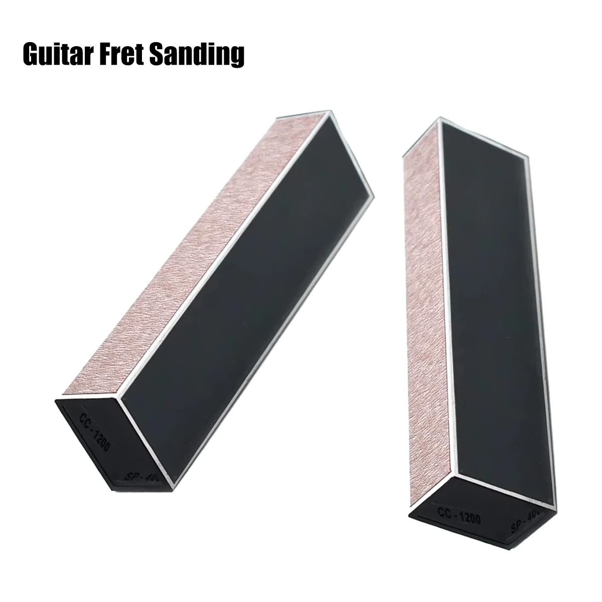Miwayer Luthier Maintenance Tools Fret Sanding Leveler 1/2Pcs with Self-adhesive Sandpaper Guitar Fret Leveling Beam