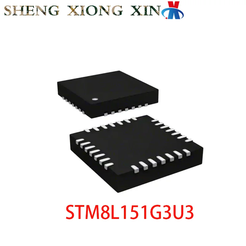 5pcs/lot 100% NEW STM8L151G3U3 QFN-28 Microcontroller Unit STM8L151 8L151G3U3 Integrated Circuit