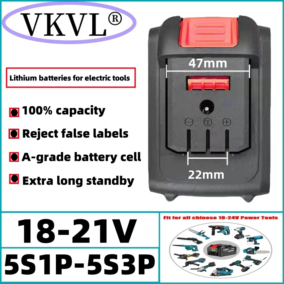 

18V20V21V9000mAh 6000mah rechargeable lithium-ion battery electric wrench battery lawn mower electric tool battery+charger