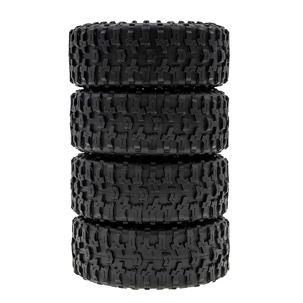 4pcs 1.9 Inch Rubber Tyre 116*45mm For 1/10 Rc Crawler Car Traxxas Trx4 Axial Scx10 Wraith Scx10 Yikong Rgt Wrangler 1.9 Wheel