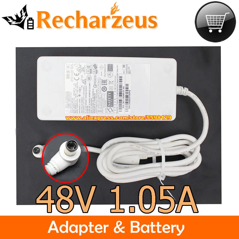 Genuine For Delta 48.0V 1.05A 50.4W AC Adapter ADP-48DR BC Cisco 341-100460-01 Laptop Charger Power Supply