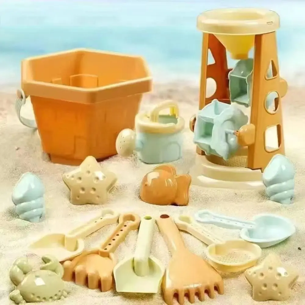Pelle drôle jouets de plage en plein air ensemble léger Durable plage sable jouer jouets dessin animé Portable plage seau jouets sable plage jeu