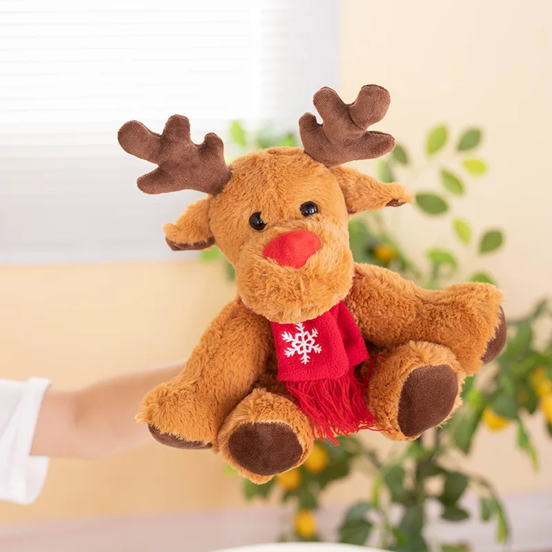 Christmas Gift Elk doll Plush Reindeer Toy Gift Plush Toys Halloween Decora Send Boys and Girls Plush Toys Halloween Decora