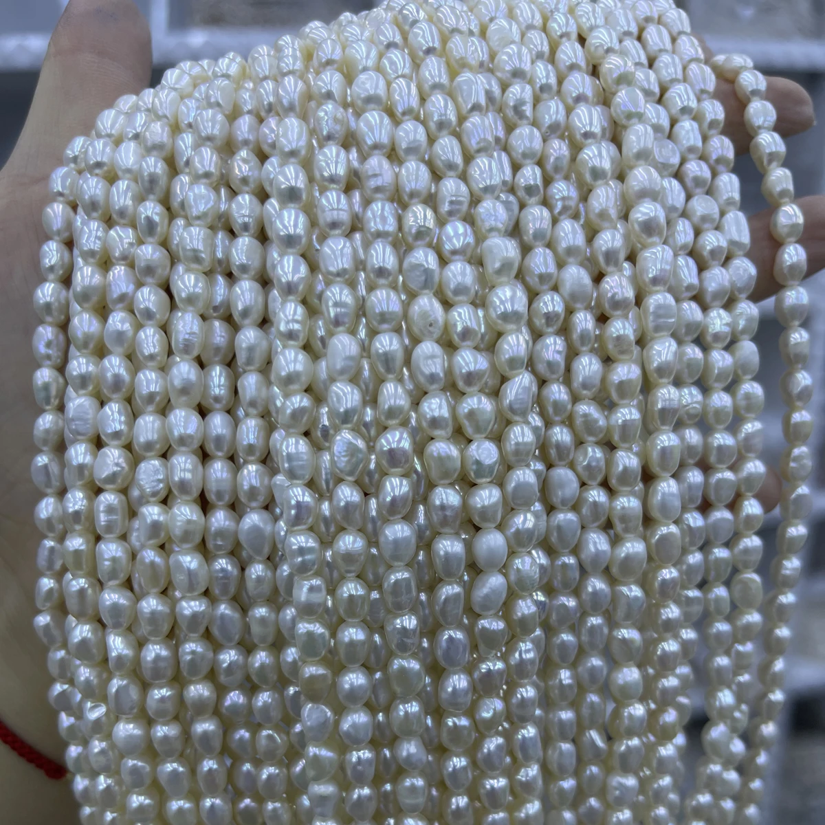 الباروك لؤلؤ المياه العذبة الطبيعية بشكل غير منتظم شبه الانتهاء الخرز لصنع المجوهرات عقد دي اي واي سوار إكسسوارات