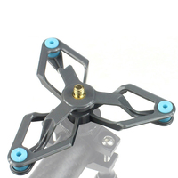 For DJI/GoPro/OSMO Action 2 Pocket 1 2 Bicycle Shock Absorber Fixed Mount Stand Bike Clip Bracket 1/4 Adapter Camera Gimbal