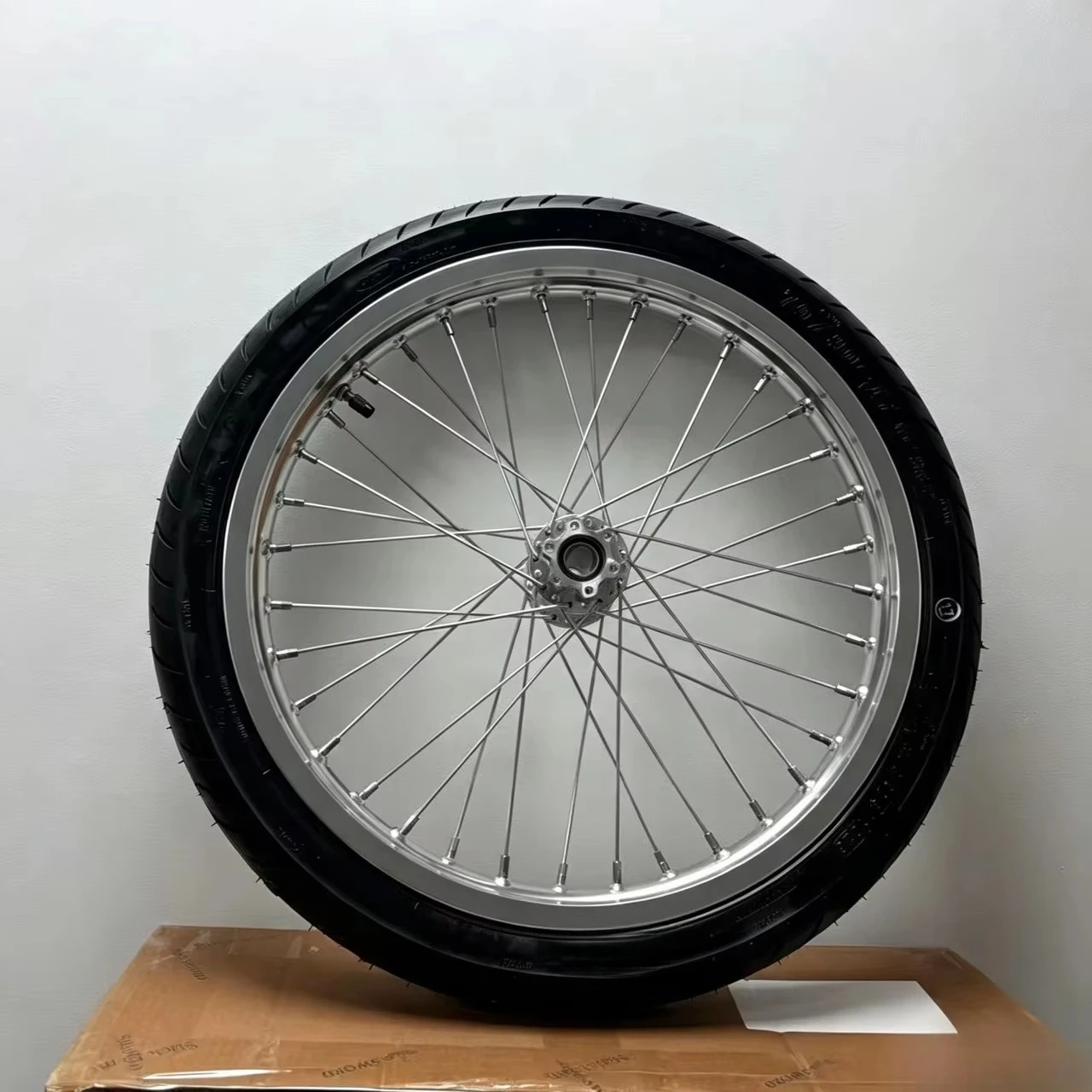 17 Inch Chrome Sumos Supermoto Wheel Set 17X1.6 2.50 3.00 for Surron LBX Light Bee X Silver Black Wheels 36 Spoke Aluminum Alloy