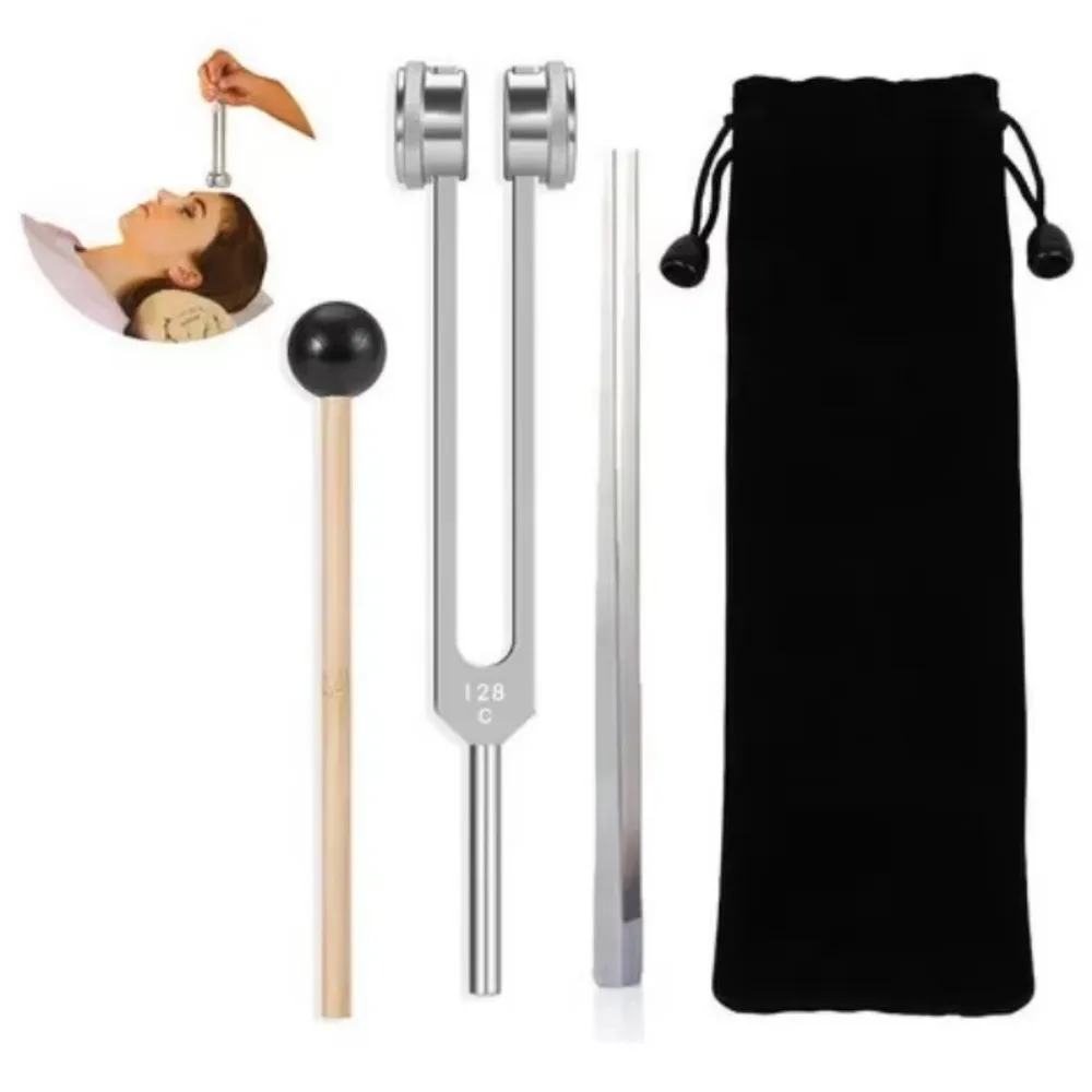 128/136.1/256/ 512/432 Hz Tuning Fork Set Weighted Bio-Acoustic Tuning Fork for Healing Chakra Sound Therapy Reliever Stress