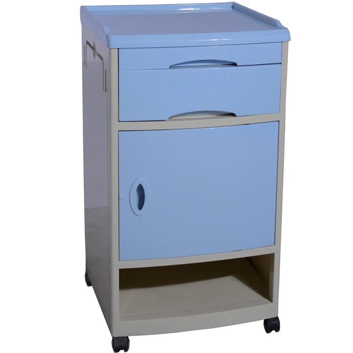 

BDCB06 Good Quality Medical ABS Bedside Cabinet Locker Bedside Tble With Drawer and Cupboard