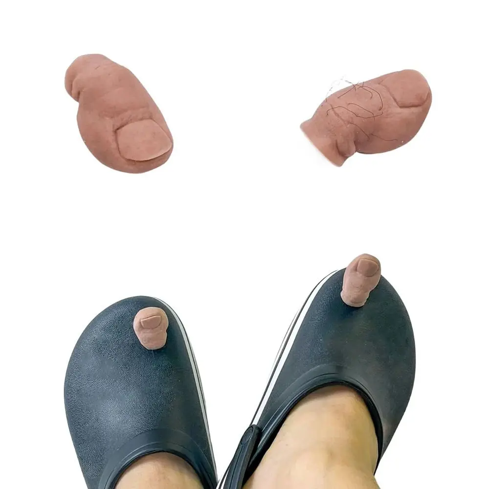 Funny Toe Shoe Charms DIY Mini 3D Stereoscopic Toe for Croc Accessories Unique Shoe Decoration Charms for Women Men