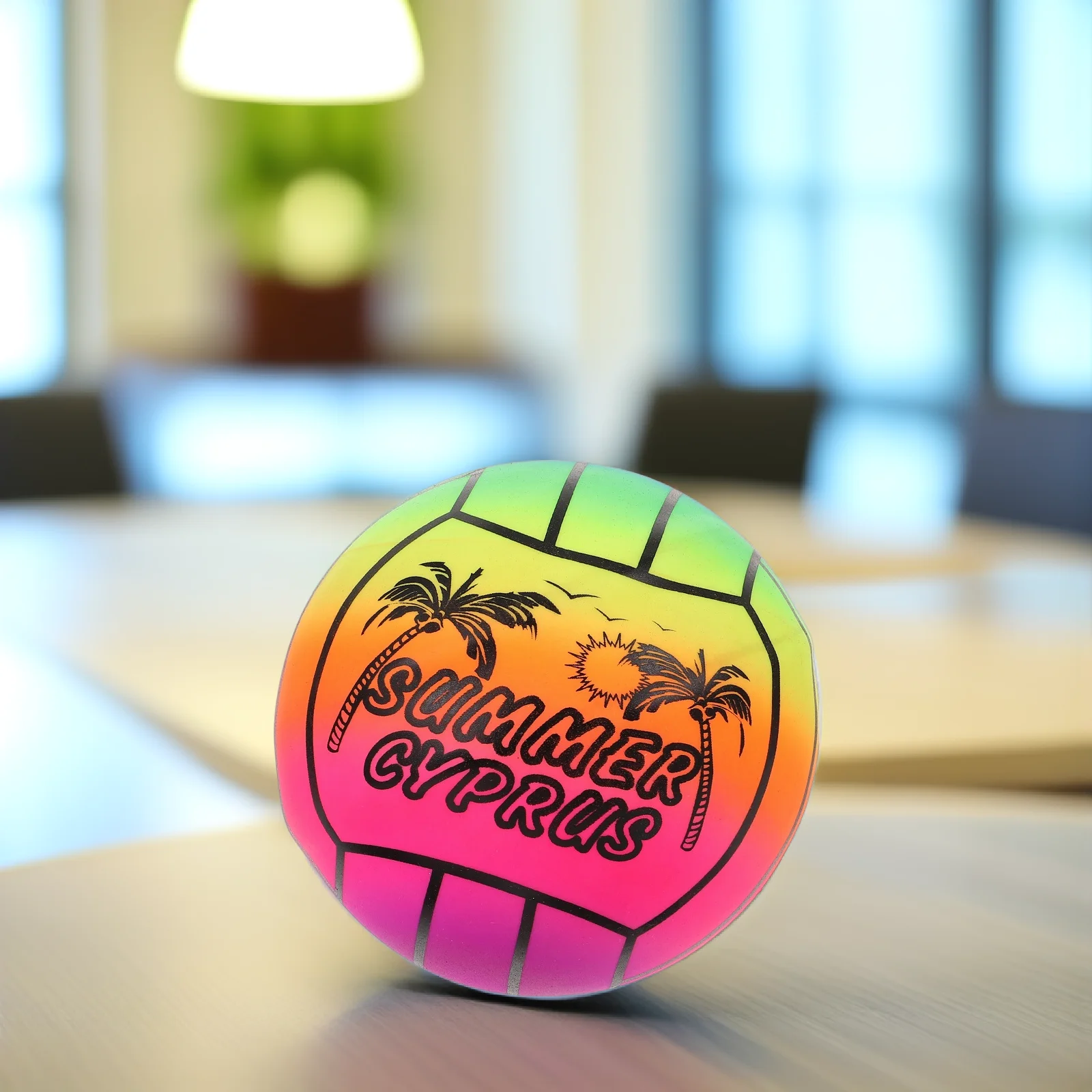 무지개색 풍선 비치볼, 야외 스포츠 여름 놀이용 대형 배구 스타일 풍선 공, 어린이 청소년 놀이용 장난감