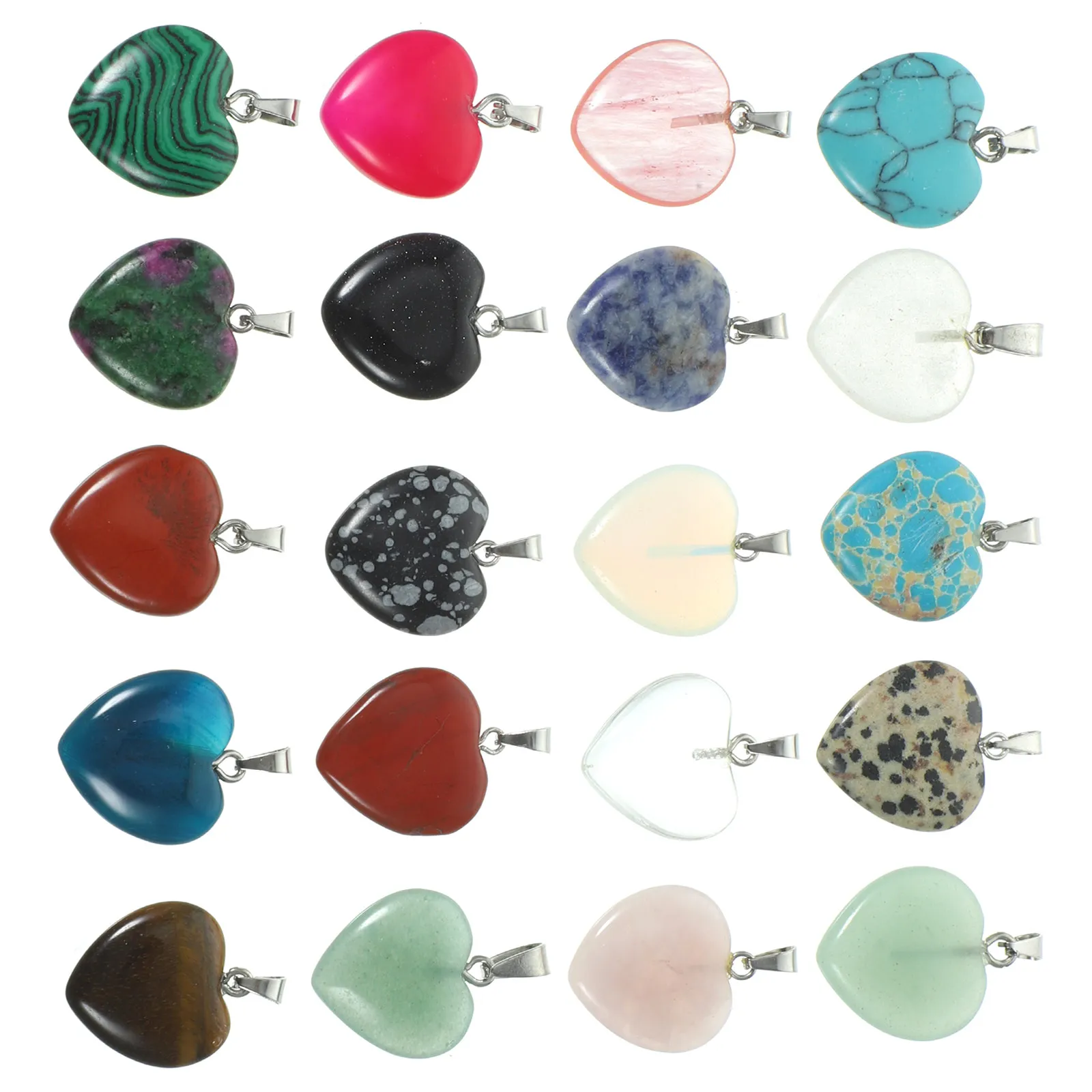 Heart Shaped Ornament Adorable Pendant Bracelet Decor Gesture Charm Necklace Charms for Jewellery Making