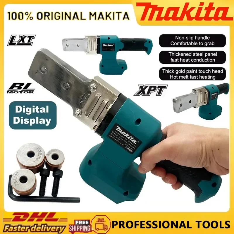 

Электрический сварочный аппарат Makita, беспроводной термофиксатор, PPR, полиэтиленовый паяльник, пластиковая трубка, полипропилен, нагрев, термоплавкий, без батареи