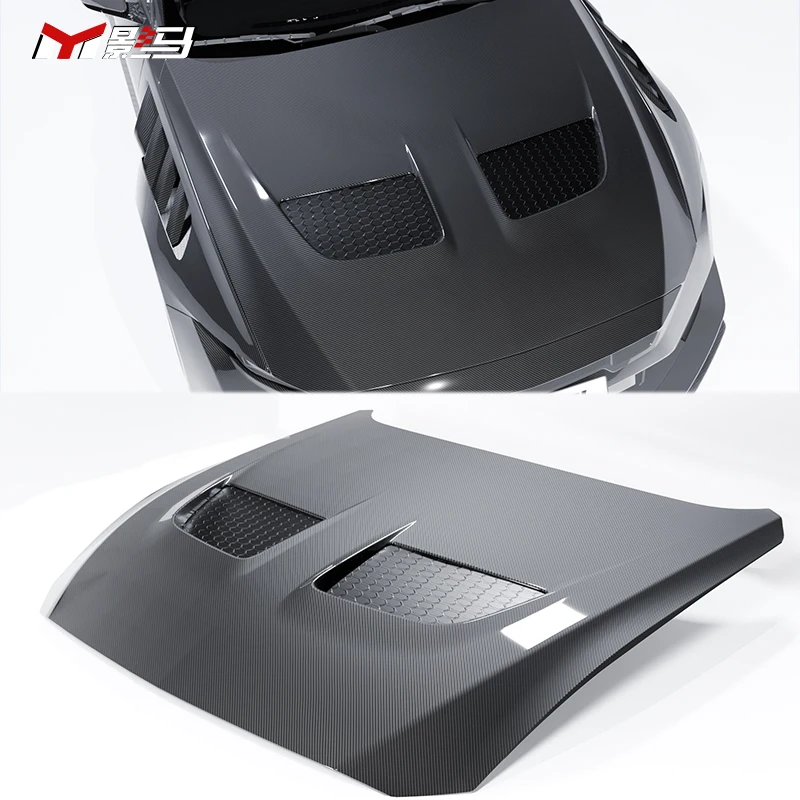 

Hot Sale Wholesale Engine Cover for Ford Mustang Gtd Style Carbon Fiber Front Engine Hood