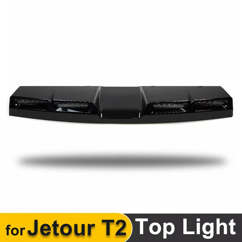 Top Light for Jetour T2 2023-2024 LED Roof Spoiler Lights High Brightness Spotlight Waterproof Front Daytime Running Lamp