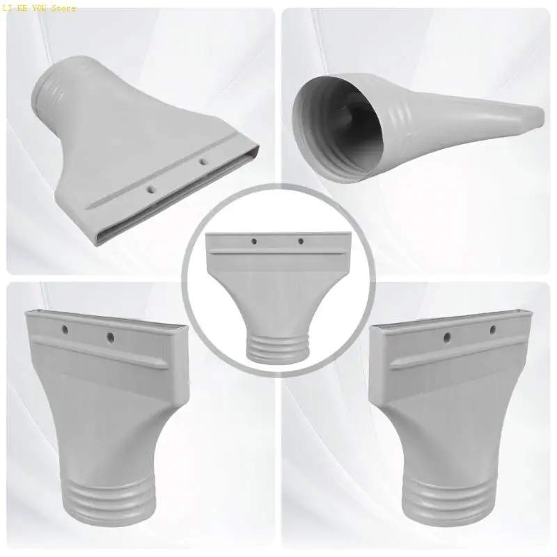 W3JE Reinforced ABS Window Exhaust Adapter Multipurpose Air Vent Connector Simple Installation for Space Saving Installation