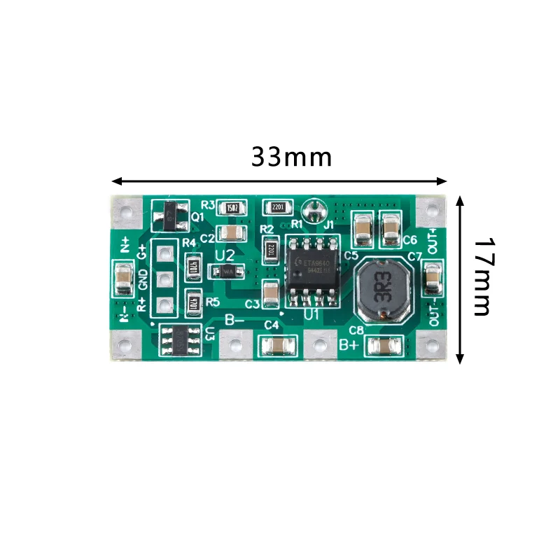 Módulo de descarga de carga de placa de alimentación ininterrumpida para batería de litio 18650 convertidor de voltaje UPS DC 5V 1A ininterru