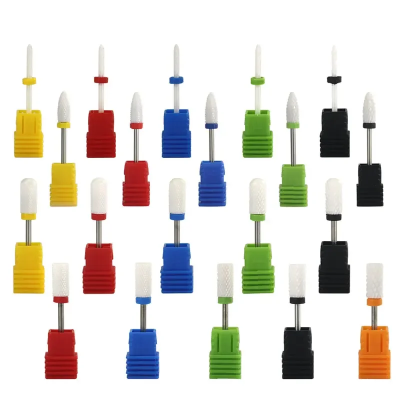 1 peça cerâmica broca da arte do prego cortador rotativo dispositivo de limpeza para máquina da arte do prego acessórios remoção ferramenta gel do prego