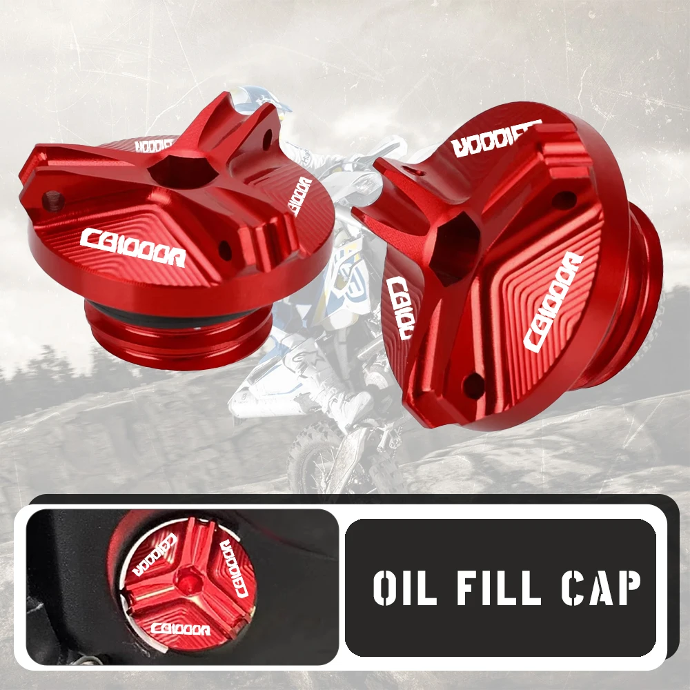 

For Honda CB1000R CB 1000R 2008-2014 2015 2013 2018 2017 2016 2015 Motorcycle Aluminum Engine Oil Filter Cup Plug Cover screws