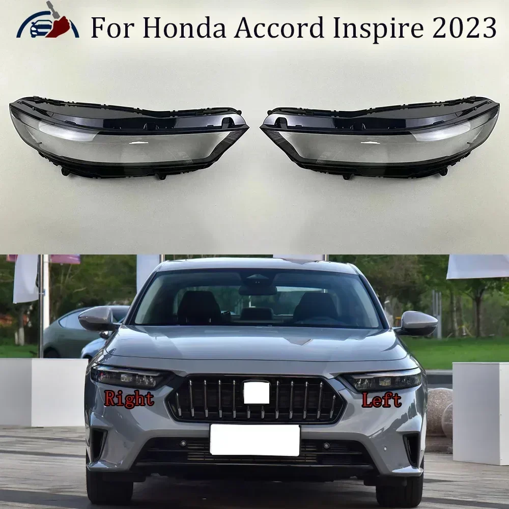 

For Honda Accord Inspire 2023 Headlamp Transparent Cover Headlight Shell Lampshade Case Plexiglass Replace Original Lens
