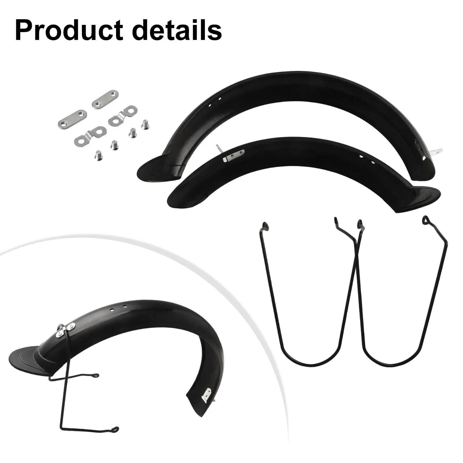 

Комплект велосипедных брызговиков. Полный пакет. Крыло. Легко устанавливается. Улучшенная защита. Материал ABS + PP. Без перетаскивания в дождливых условиях.