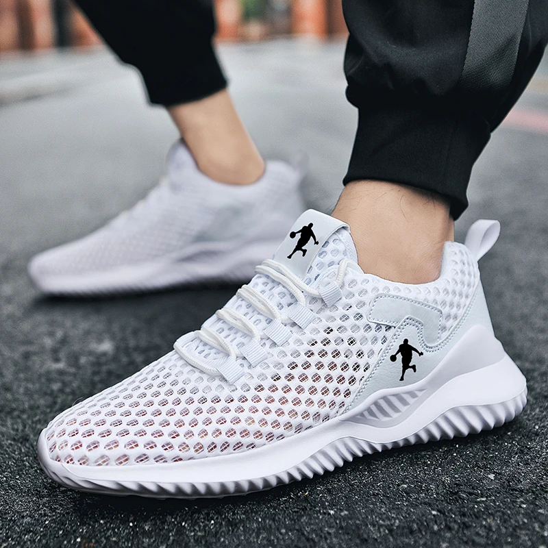 

Men's Shoes Breathable All-match Mesh Shoes Casual Sports Trendy Shoes Men's All-match Wear-resistant Running Shoes for Men