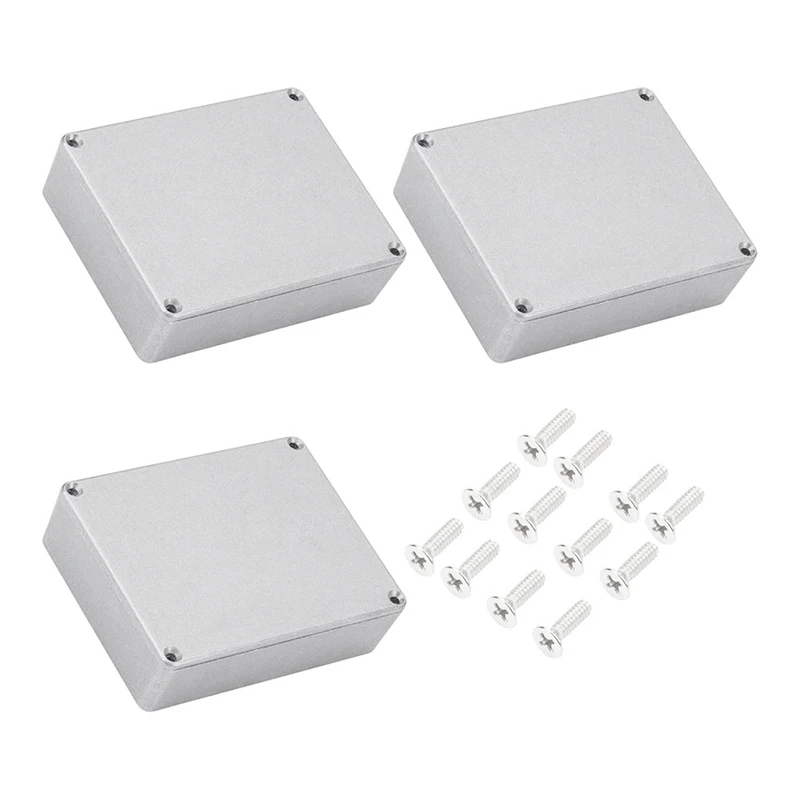 

3PCS 1590BB Guitar Pedal Enclosure Aluminum Diecast Stomp Box Case Toggle Switch Box 120X94.5X34mm