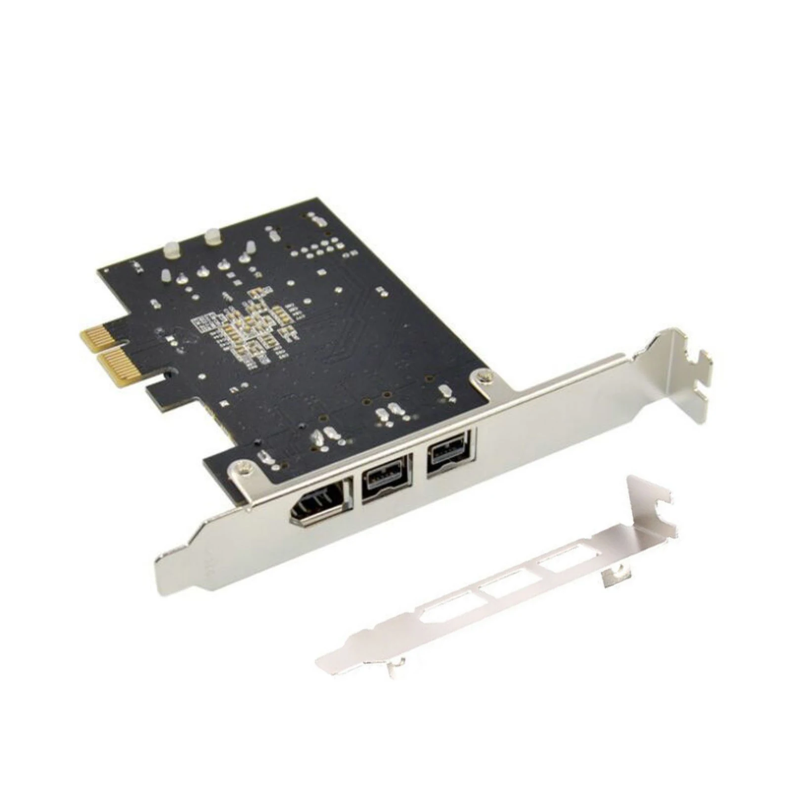 Scheda controller PCI Express PCI-E x1 a 3 porte 1394 A + B Scheda aggiuntiva per FireWire 800 IEEE 1394 B 2 + 1 acquisizione video fotocamera digitale