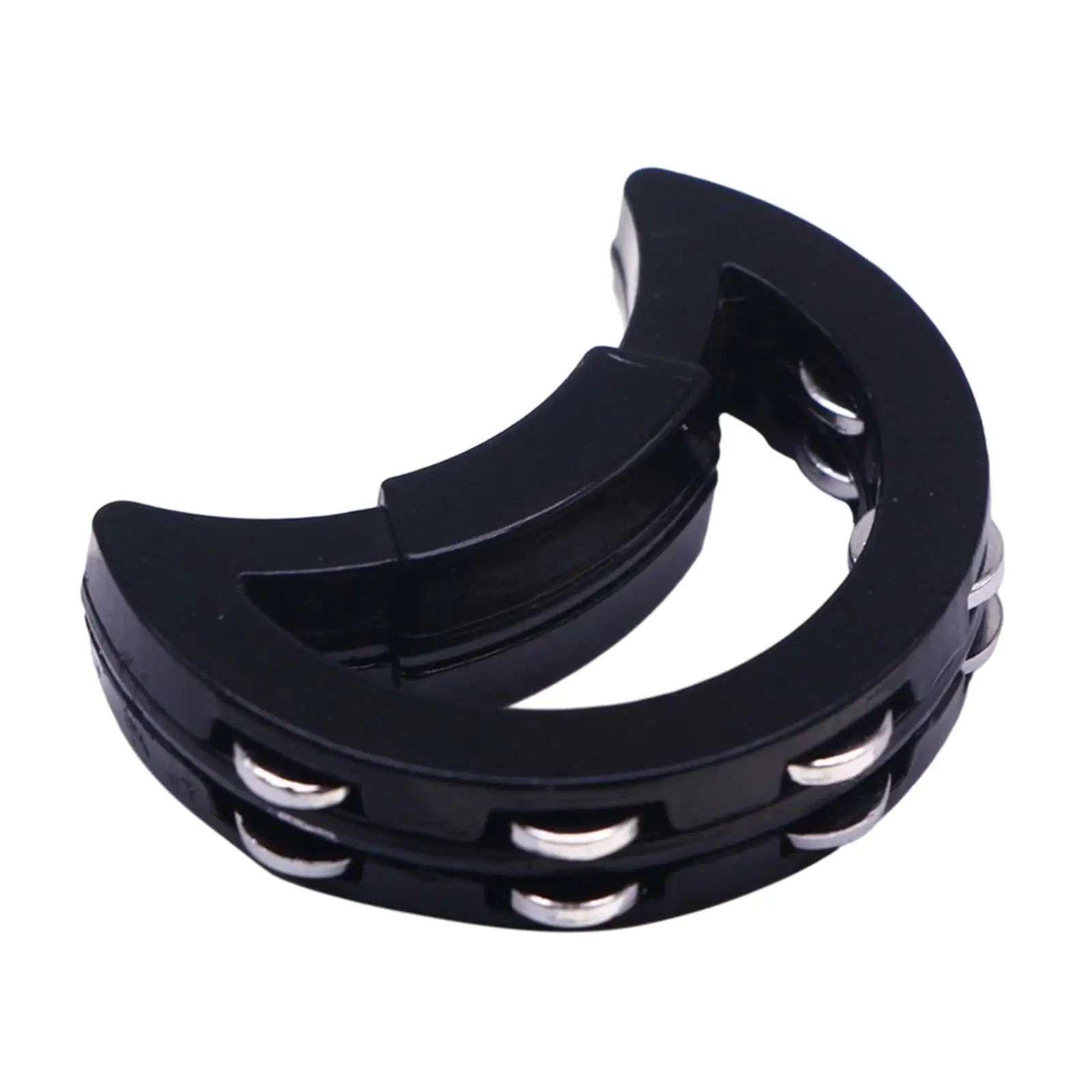 Dollhouse Handheld Double Row Tambourine Interactive Toy Inspires Musical Interest Decoration Party Supplies Musical Instrument