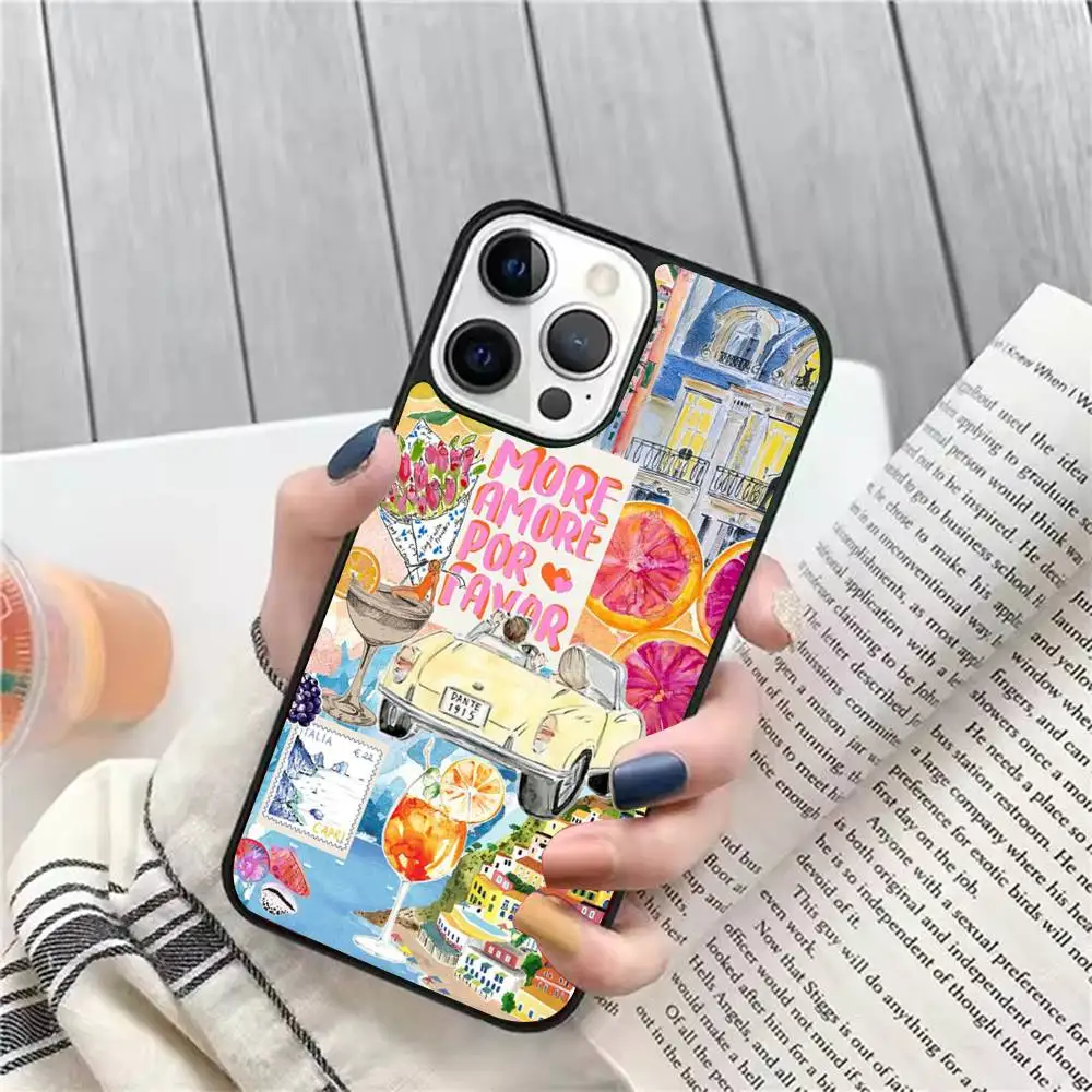 

Seaside Town Phone Case Strong Magnetic For IPhone 16 15 14 13 Pro Max 11 12 Mini