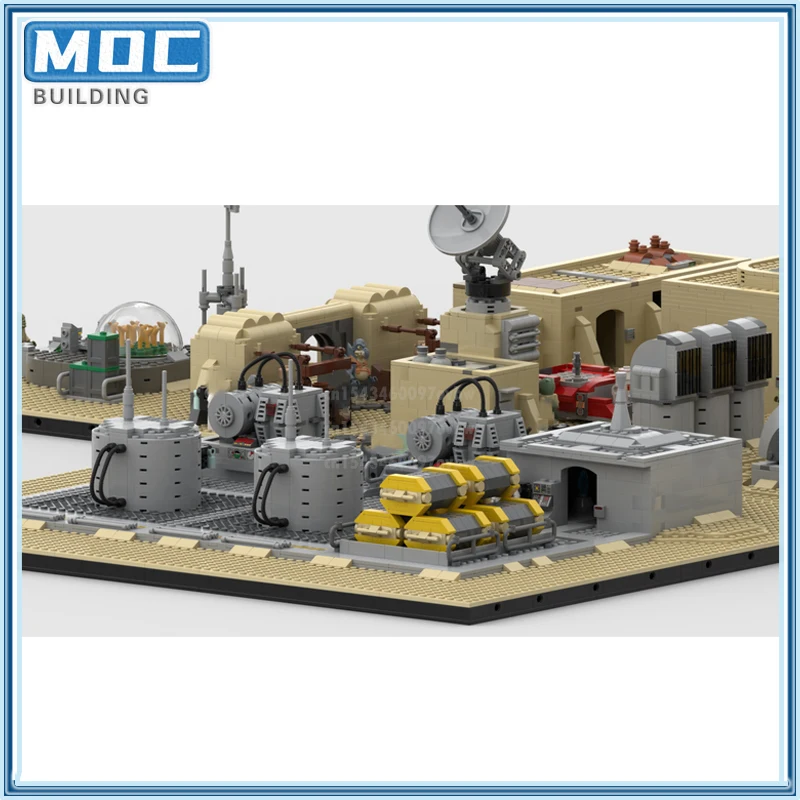 

Фильм Космические сцены Серия Moc Строительный блок Журавли Логистический порт Вид на улицу Технология Кирпичи Модель замка Детские игрушки Подарки