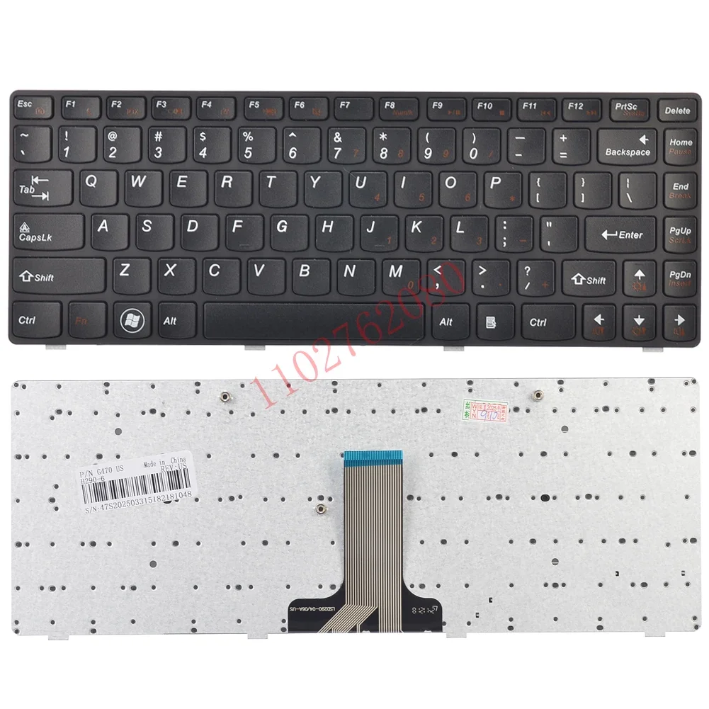 Teclado de repuesto para Lenovo G470 V470 M495 M490 B490 B480 B475E B470 G475 Series